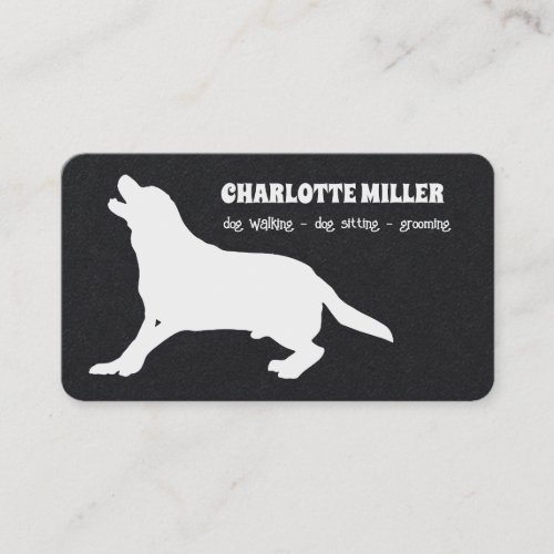 Dog walking Grooming Dog sitter Dog care Business Card