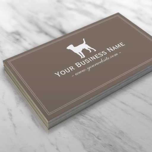 Customizable Simple Dog Plain Business card