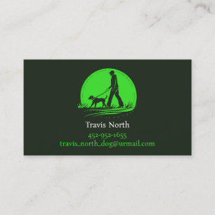 Dog Walking Pet Hiking Business Card Template