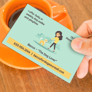 Dog Walking Pet Sitting Business Card Template