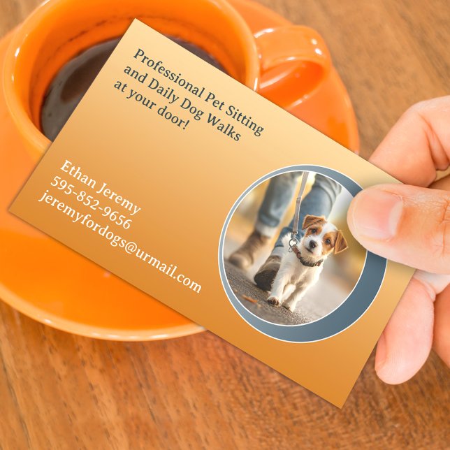 Dog Walking Pet Sitting Business Card Template (Creator Uploaded)