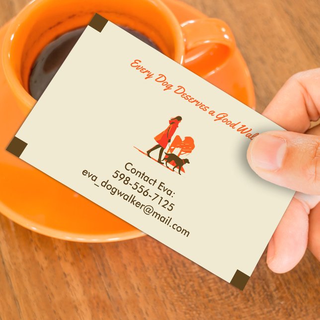 Dog Walking Pet Sitting Business Card Template (Creator Uploaded)