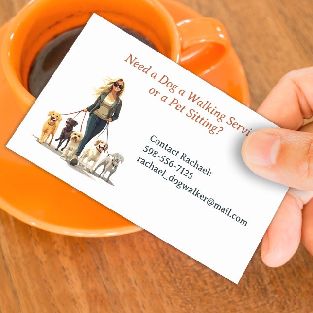 Dog Walking Pet Sitting Business Card Template (Creator Uploaded)