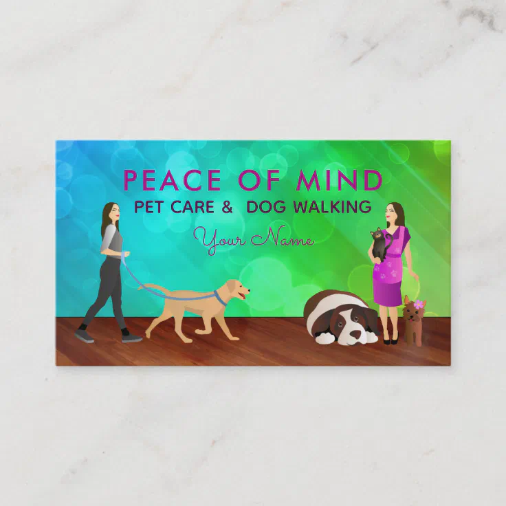 Dog Walking Pet Sitting Business Cards Zazzle