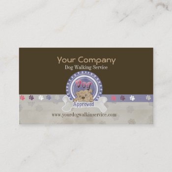 Dog Walking & Pet Sitting Business Cards by chandraws at Zazzle