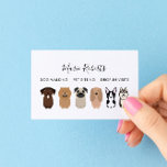 Dog Walking, Pet Sitting, Cat Care, Boarding Business Card<br><div class="desc">Advertise your pet care services with this adorable business card.</div>