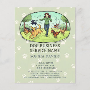 Dog Walking Pet Sitting Custom Flyer