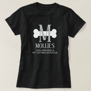 Dog walking & pet sitting services company t shirt
