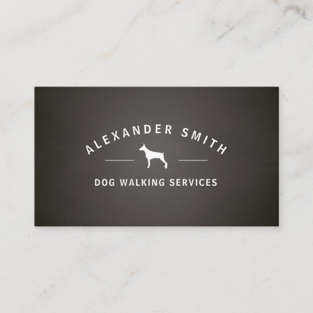 Dog Walking services Business Card (Front)