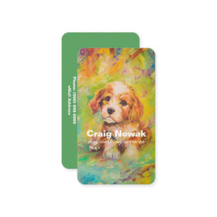 Dog Walking Services Business Card