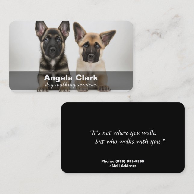 Dog Walking / Sitting Business Card (Front/Back)