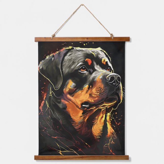 dog wall hangging  Tapestry quote minimalist (Front)