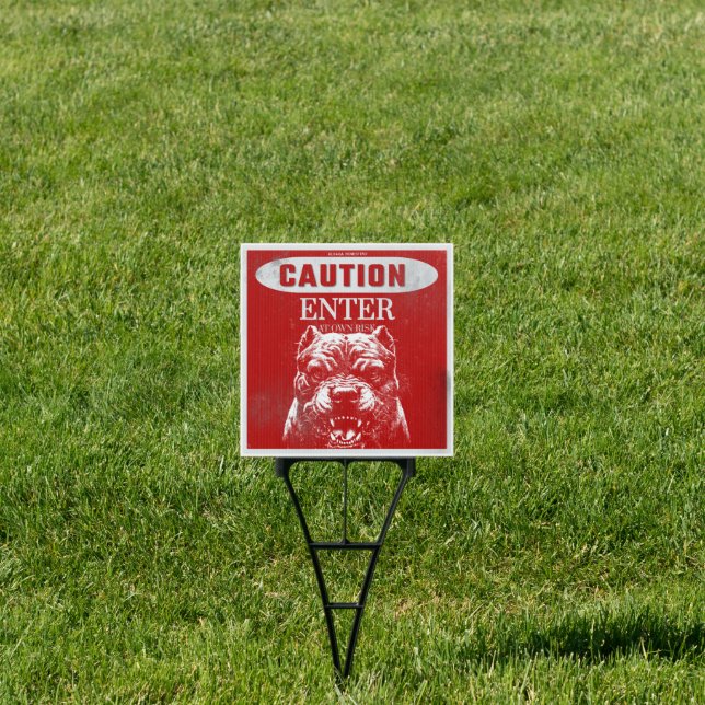 Dog warning sign (Insitu)