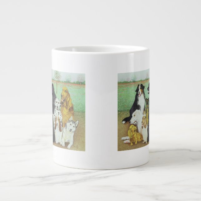 Dog Watch Giant Coffee Mug (Front)