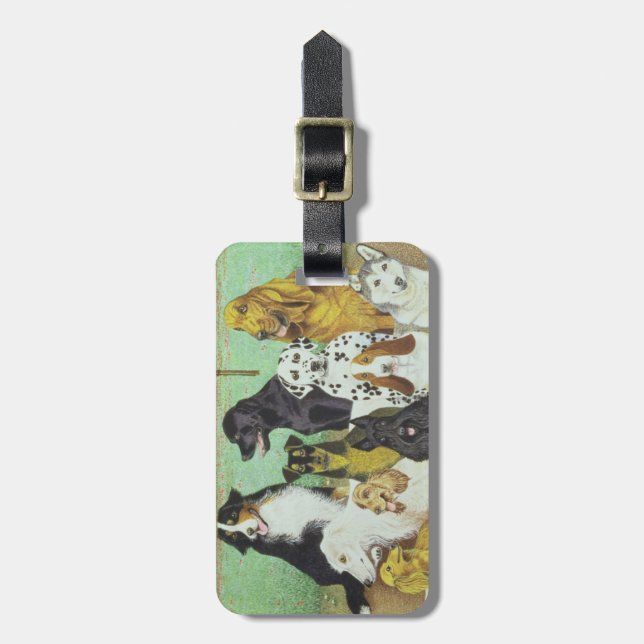 Dog Watch Luggage Tag (Front Vertical)