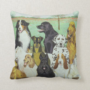 Dog Watch Throw Pillow