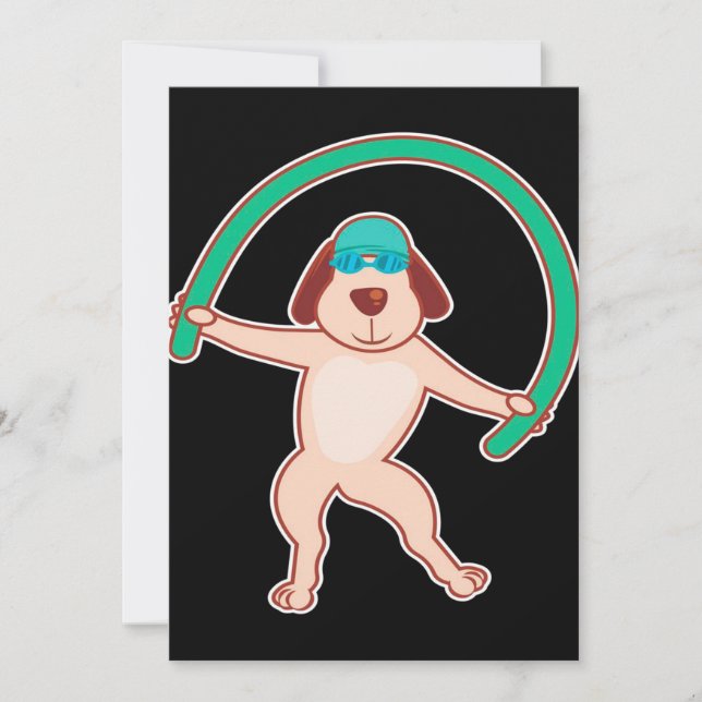 Dog Water Aerobics | Funny Gift  Holiday Card (Front)