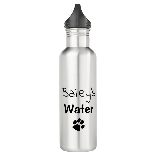 Dog Water Bottle - Custom Personalized Dog Photo (Left)