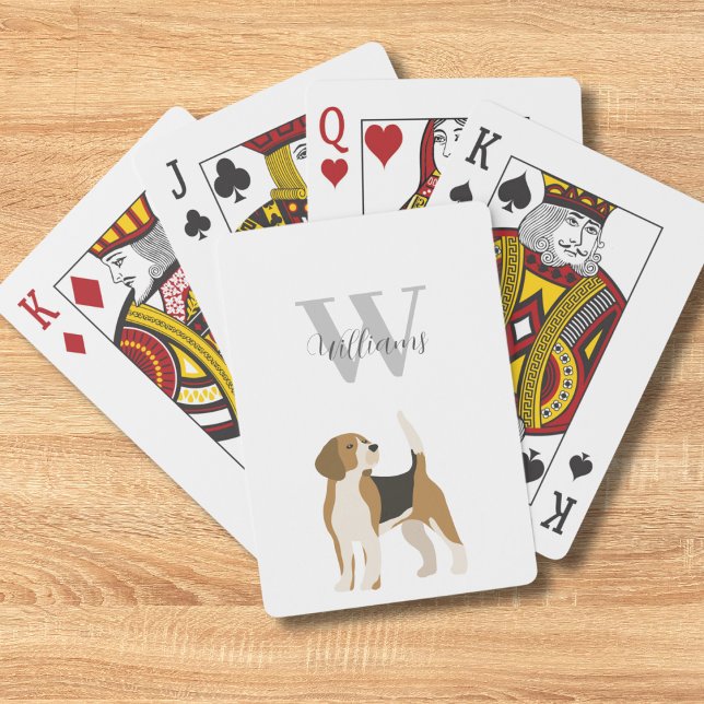 Dog Watercolor Personalized  Poker Cards (Creator Uploaded)