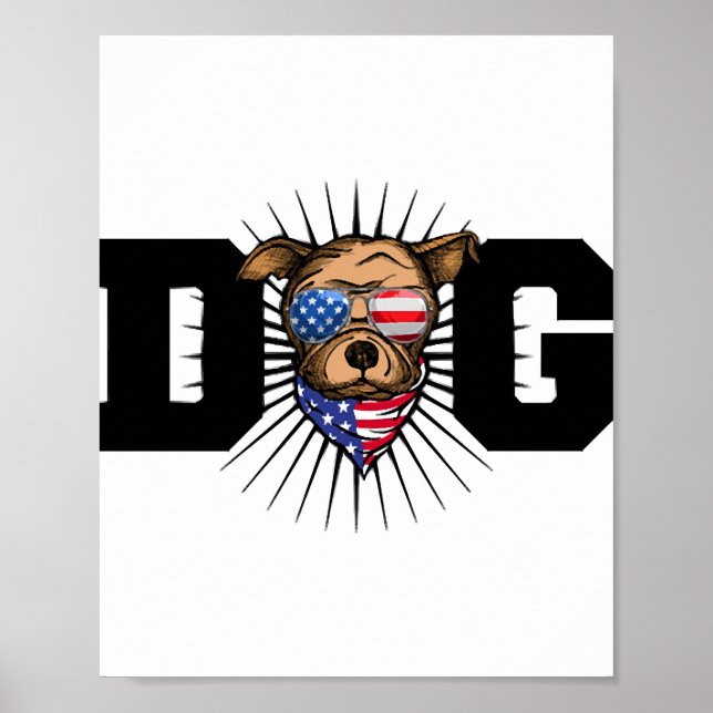 Dog Wear Flag Poster (Front)