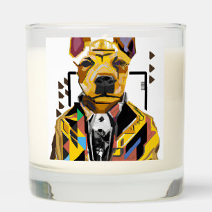 Dog Wearing a Suit: Digital Art Scented Candle