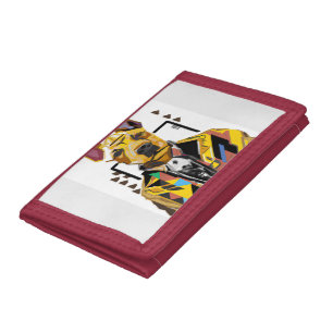 Dog Wearing a Suit: Digital Art Tri-fold Wallet