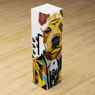 Dog Wearing a Suit: Digital Art: Wine Box