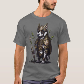 Dog wearing ancient warrior armor T-Shirt
