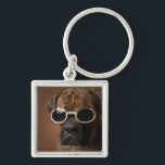 Dog wearing sunglasses keychain<br><div class="desc">Dog wearing sunglasses | Chris Amaral | AssetID: 200456211-001</div>