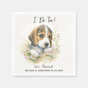 Dog Wedding Cocktail Napkins