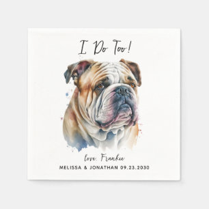 Dog Wedding Cocktail Napkins