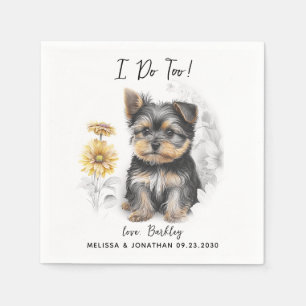 Dog Wedding Cocktail Napkins