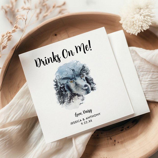 Dog Wedding Cocktail Napkins (Creator Uploaded)