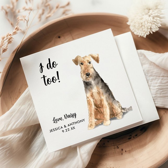 Dog Wedding Cocktail Napkins (Creator Uploaded)