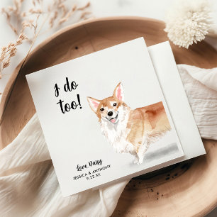 Dog Wedding Cocktail Napkins