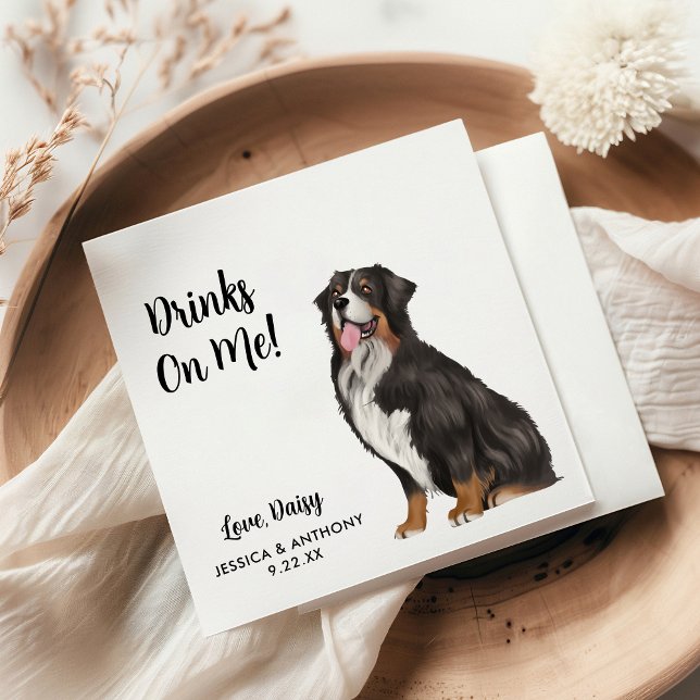 Dog Wedding Cocktail Napkins (Creator Uploaded)