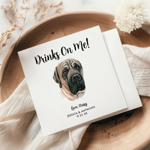 Dog Wedding Cocktail Napkins