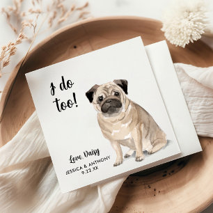 Dog Wedding Cocktail Napkins