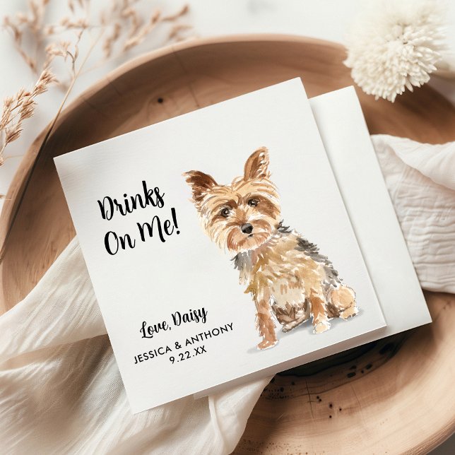Dog Wedding Cocktail Napkins (Creator Uploaded)