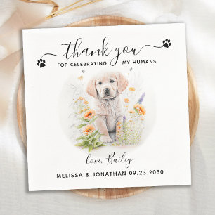 Dog Wedding Cocktail Napkins