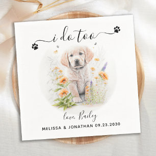 Dog Wedding Cocktail Napkins