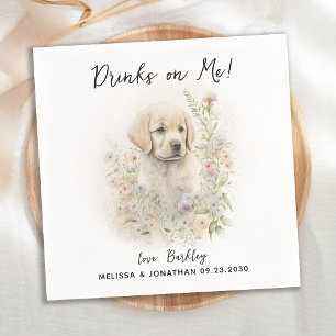 Dog Wedding Cocktail Napkins
