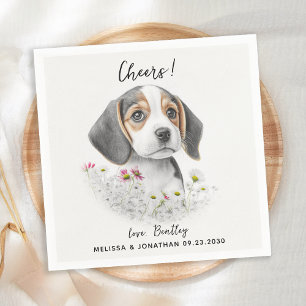 Dog Wedding Cocktail Napkins