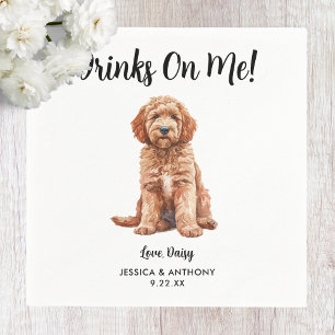 Dog Wedding Cocktail Napkins