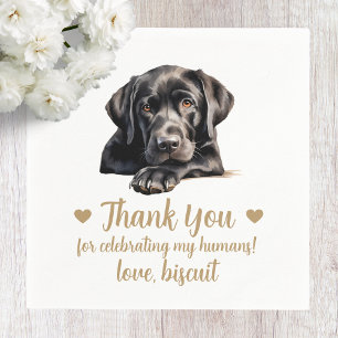 Dog Wedding Cocktail Napkins