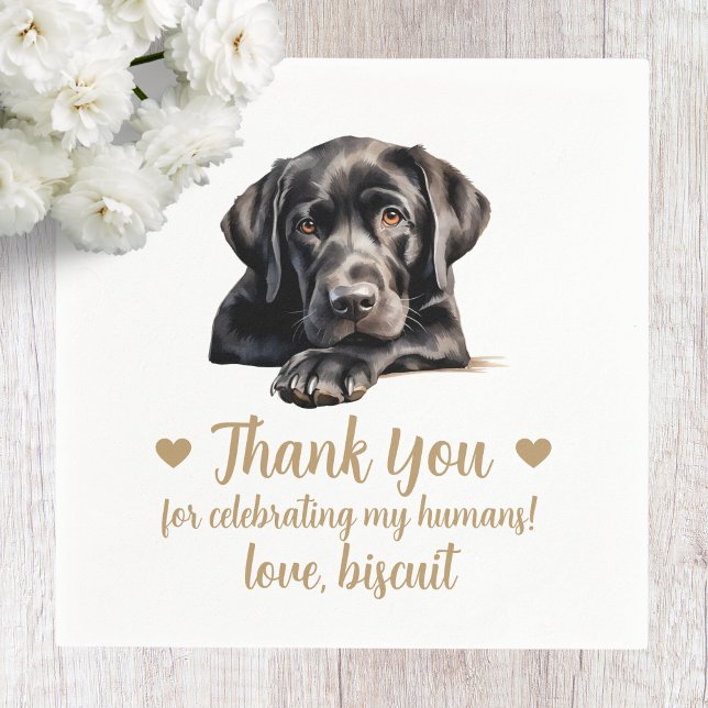 Dog Wedding Cocktail Napkins (Creator Uploaded)