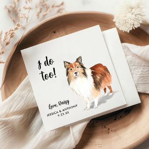 Dog Wedding Cocktail Napkins