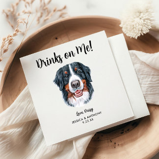Dog Wedding Cocktail Napkins