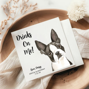 Dog Wedding Cocktail Napkins