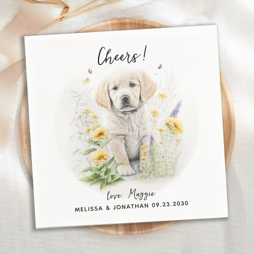 Dog Wedding Cocktail Napkins